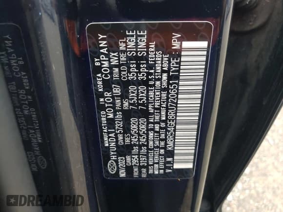 ✅ 2024 Hyundai Palisade Limited • VIN: KM8R54GE8RU720651 • Лот: 87390374. Опубликован ранее на Copart с пробегом 24 359 миль. Бесплатный доступ к архиву аукционных продаж из США и подробный отчёт об истории автомобиля на DreamBid. Изображение 13.