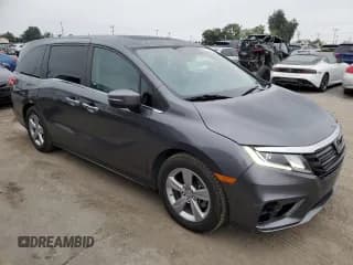 ✅ 2019 Honda Odyssey EX-L • VIN: 5FNRL6H7XKB013314 • Lot: 91082025. Listed on Copart with 108,776 mi. Free auction sales archive from the USA and detailed vehicle history report at DreamBid. Image 4.