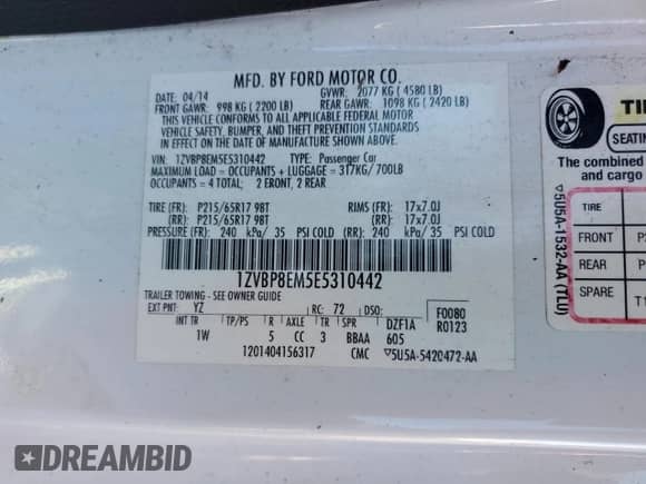 2014 Ford Mustang V6 с VIN 1ZVBP8EM5E5310442, выставлен на аукционе Copart как лот 89859995 с пробегом 110 663 миль миль и Чистый • Clean title. История ставок и продаж доступна на DreamBid. Изображение 12.