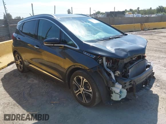 ✅ 2020 Chevrolet Bolt EV Premier • VIN: 1G1FZ6S02L4111333 • Lot: 43081918. Listed on IAAI with 86,066 mi. Free auction sales archive from the USA and detailed vehicle history report at DreamBid. Image 1.