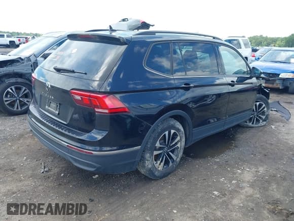 ✅ 2023 Volkswagen Tiguan S • VIN: 3VVRB7AX0PM047141 • Lot: 42524650. Listed on IAAI with 41,765 mi. Free auction sales archive from the USA and detailed vehicle history report at DreamBid. Image 4.