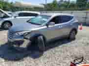 2015 Hyundai Santa Fe with VIN 5XYZT3LB4FG296155, listed as a Copart auction lot 57675435 with 70,209 mi miles and Salvage title. Bid and sale history available at DreamBid. Image 1.