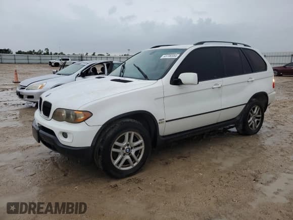 ✅ 2006 BMW X5 3.0i • VIN: 5UXFA13596LY47528 • Lot: 63706584. Listed on Copart with 127,405 mi. Free auction sales archive from the USA and detailed vehicle history report at DreamBid. Image 1.