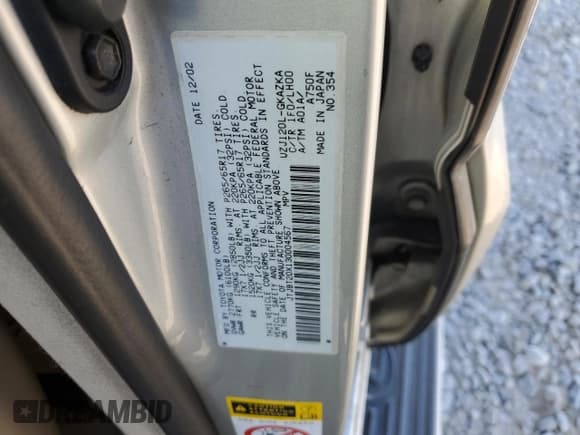 ✅ 2003 Lexus GX 470 • VIN: JTJBT20X130004567 • Лот: 70737524. Опубликован ранее на Copart с пробегом 237 001 миль. Бесплатный доступ к архиву аукционных продаж из США и подробный отчёт об истории автомобиля на DreamBid. Изображение 14.