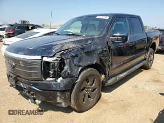✅ 2023 Ford F-150 Lightning Lariat • VIN: 1FTVW1EL3PWG17560 • Lot: 64416105. Listed on Copart with 25,183 mi. Free auction sales archive from the USA and detailed vehicle history report at DreamBid. Image 1.