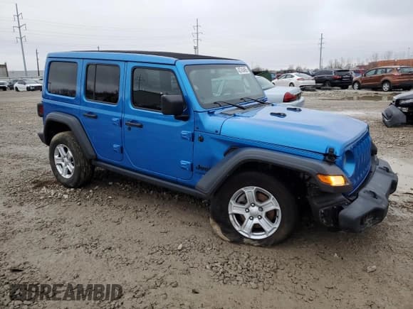 ✅ 2023 Jeep Wrangler Sport S • VIN: 1C4HJXDG9PW543144 • Lot: 43745495. Listed on Copart with 36,989 mi. Free auction sales archive from the USA and detailed vehicle history report at DreamBid. Image 4.