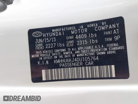 ✅ 2013 Hyundai Genesis Coupe R-Spec • VIN: KMHHU6KJ4DU105764 • Lot: 42673354. Wystawiony na IAAI z przebiegiem 38 479 mil. Bezpłatny archiwum sprzedaży aukcyjnych z USA i szczegółowy raport historii pojazdu na DreamBid. Zdjęcie 9.