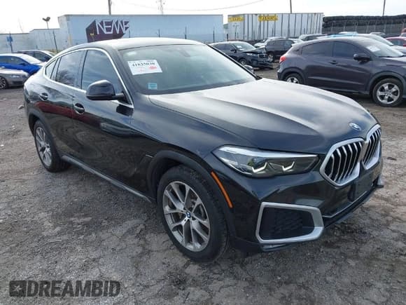 ✅ 2020 BMW X6 sDrive40i • VIN: 5UXCY4C07L9D48002 • Лот: 41835030. Опубликован ранее на IAAI с пробегом 46 735 миль. Бесплатный доступ к архиву аукционных продаж из США и подробный отчёт об истории автомобиля на DreamBid. Изображение 1.