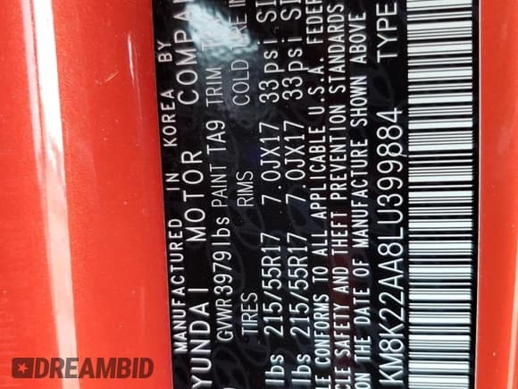 ✅ 2020 Hyundai Kona SEL • VIN: KM8K22AA8LU399884 • Лот: 67415603. Опубликован ранее на Copart с пробегом 31 763 миль. Бесплатный доступ к архиву аукционных продаж из США и подробный отчёт об истории автомобиля на DreamBid. Изображение 15.