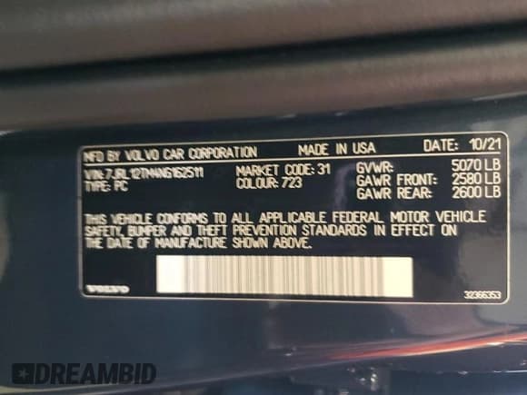 ✅ 2022 Volvo S60 Ultimate Dark Theme • VIN: 7JRL12TM4NG162511 • Lot: 61111783. Wystawiony na Copart z przebiegiem 8 815 mil. Bezpłatny archiwum sprzedaży aukcyjnych z USA i szczegółowy raport historii pojazdu na DreamBid. Zdjęcie 12.