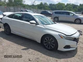 2021 Honda Accord EX-L z VIN 1HGCV1F57MA022974, wystawiony jako IAAI lot #42977160 z przebiegiem 42 999 mil mil oraz . Historia ofert i sprzedaży dostępna na DreamBid. Obrazek 1.