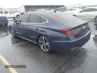 2021 Hyundai Sonata SEL Plus with VIN 5NPEJ4J20MH116303, listed as a IAAI auction lot 43539202 with 73,751 mi miles and . Bid and sale history available at DreamBid. Image 3.