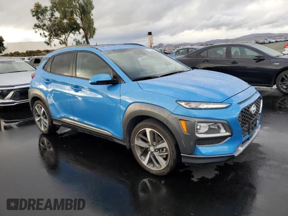 ✅ 2019 Hyundai Kona Ultimate • VIN: KM8K53A55KU356747 • Лот: 91463435. Опубликован ранее на Copart с пробегом 26 210 миль. Бесплатный доступ к архиву аукционных продаж из США и подробный отчёт об истории автомобиля на DreamBid. Изображение 4.
