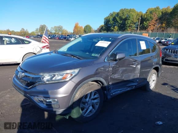 ✅ 2016 Honda CR-V EX-L • VIN: 2HKRM4H71GH642258 • Lot: 43493930. Listed on IAAI with 89,007 mi. Free auction sales archive from the USA and detailed vehicle history report at DreamBid. Image 2.