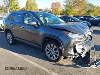 ✅ 2019 Toyota RAV4 Limited • VIN: JTMN1RFV4KD522586 • Lot: 43425713. Listed on IAAI with 44,521 mi. Free auction sales archive from the USA and detailed vehicle history report at DreamBid. Image 1.