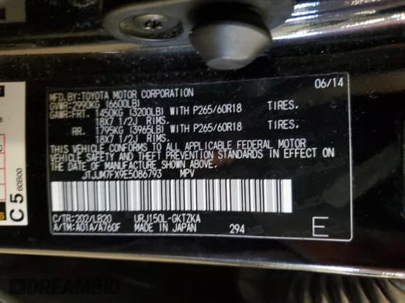 ✅ 2014 Lexus GX 460 Luxury • VIN: JTJJM7FX9E5086793 • Lot: 56860675. Wystawiony na Copart z przebiegiem 144 537 mil. Bezpłatny archiwum sprzedaży aukcyjnych z USA i szczegółowy raport historii pojazdu na DreamBid. Zdjęcie 13.