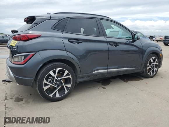 ✅ 2022 Hyundai Kona Limited • VIN: KM8K5CA34NU840170 • Лот: 61947034. Опубликован ранее на Copart с пробегом 17 205 миль. Бесплатный доступ к архиву аукционных продаж из США и подробный отчёт об истории автомобиля на DreamBid. Изображение 3.