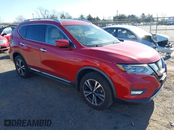 ✅ 2017 Nissan Rogue SL • VIN: JN8AT2MV8HW272063 • Lot: 43677466. Listed on IAAI with 106,938 mi. Free auction sales archive from the USA and detailed vehicle history report at DreamBid. Image 1.