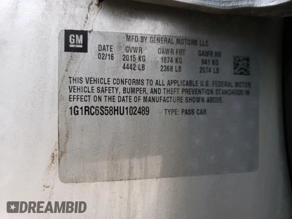 ✅ 2017 Chevrolet Volt LT • VIN: 1G1RC6S58HU102489 • Lot: 43685984. Wystawiony na Copart z przebiegiem Nie podano. Bezpłatny archiwum sprzedaży aukcyjnych z USA i szczegółowy raport historii pojazdu na DreamBid. Zdjęcie 13.