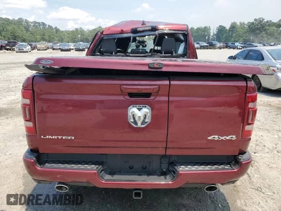 2024 Ram 1500 Limited with VIN 1C6SRFHT8RN153748, listed as a Copart auction lot 58774465 with Not provided miles and Non repairable. Bid and sale history available at DreamBid. Image 6.