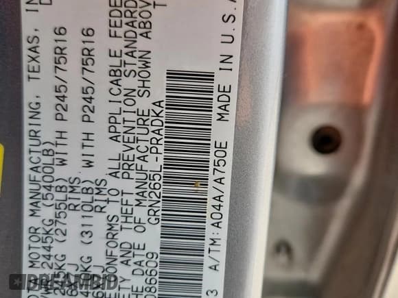 ✅ 2015 Toyota Tacoma PreRunner • VIN: 5TFJU4GN6FX086609 • Lot: 85283985. Wystawiony na Copart z przebiegiem 96 052 mil. Bezpłatny archiwum sprzedaży aukcyjnych z USA i szczegółowy raport historii pojazdu na DreamBid. Zdjęcie 12.