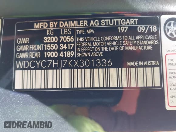 ✅ 2019 Mercedes-Benz G 63 AMG • VIN: WDCYC7HJ7KX301336 • Лот: 42682511. Опубликован ранее на IAAI с пробегом 66 283 миль. Бесплатный доступ к архиву аукционных продаж из США и подробный отчёт об истории автомобиля на DreamBid. Изображение 9.