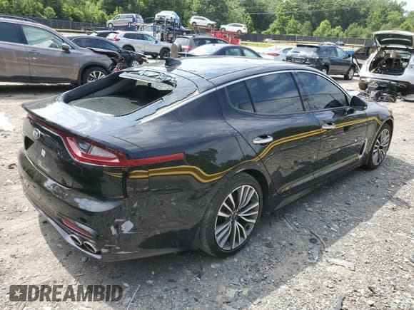 ✅ 2018 Kia Stinger Premium • VIN: KNAE25LA3J6035273 • Lot: 60840044. Listed on Copart with 50,518 mi. Free auction sales archive from the USA and detailed vehicle history report at DreamBid. Image 3.