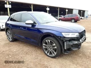 ✅ 2019 Audi SQ5 Premium Plus • VIN: WA1B4AFY9K2002668 • Лот: 45371773. Опубликован ранее на Copart с пробегом 33 635 миль. Бесплатный доступ к архиву аукционных продаж из США и подробный отчёт об истории автомобиля на DreamBid. Изображение 4.