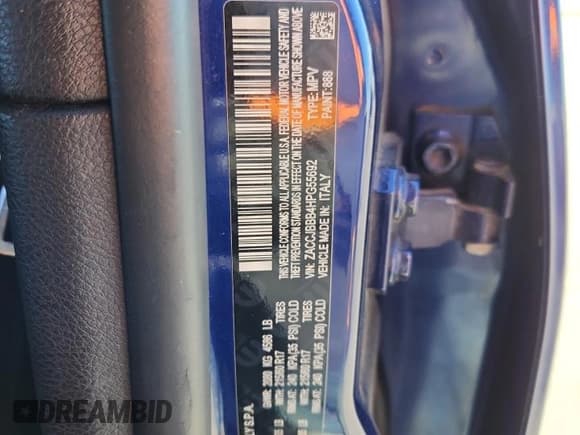 ✅ 2017 Jeep Renegade Latitude • VIN: ZACCJBBB4HPG55692 • Лот: 91023515. Опубликован ранее на Copart с пробегом 125 745 миль. Бесплатный доступ к архиву аукционных продаж из США и подробный отчёт об истории автомобиля на DreamBid. Изображение 13.