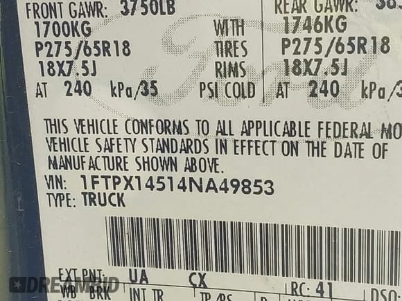 ✅ 2004 Ford F-150 XLT • VIN: 1FTPX14514NA49853 • Лот: 43882717. Опубликован ранее на IAAI с пробегом 199 499 миль. Бесплатный доступ к архиву аукционных продаж из США и подробный отчёт об истории автомобиля на DreamBid. Изображение 9.