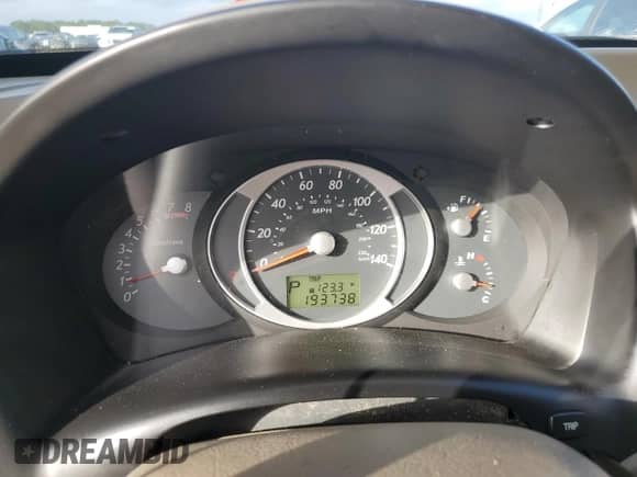 2008 Hyundai Tucson GLS with VIN KM8JM12B98U734567, listed as a Copart auction lot 79539044 with 193,738 mi miles and Salvage title. Bid and sale history available at DreamBid. Image 9.