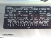 ✅ 2012 Kia Sorento LX • VIN: 5XYKT3A17CG223840 • Lot: 43659635. Wystawiony na IAAI z przebiegiem 245 260 mil. Bezpłatny archiwum sprzedaży aukcyjnych z USA i szczegółowy raport historii pojazdu na DreamBid. Zdjęcie 9.