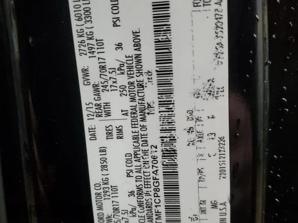 ✅ 2016 Ford F-150 XL • VIN: 1FTMF1CP8GFA70612 • Lot: 87198194. Wystawiony na Copart z przebiegiem 131 681 mil. Bezpłatny archiwum sprzedaży aukcyjnych z USA i szczegółowy raport historii pojazdu na DreamBid. Zdjęcie 12.