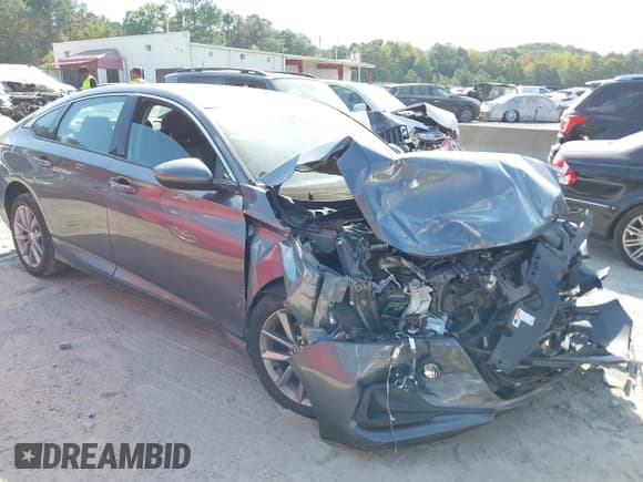 ✅ 2021 Honda Accord LX • VIN: 1HGCV1F18MA047475 • Lot: 43224586. Listed on IAAI with 96,405 mi. Free auction sales archive from the USA and detailed vehicle history report at DreamBid. Image 1.