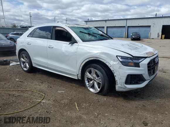 ✅ 2022 Audi Q8 Premium Plus • VIN: WA1BVBF19ND017136 • Lot: 53187265. Listed on Copart with 41,734 mi. Free auction sales archive from the USA and detailed vehicle history report at DreamBid. Image 4.