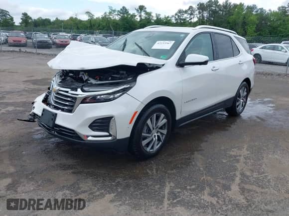 2022 Chevrolet Equinox Premier с VIN 3GNAXNEV8NS166324, выставлен на аукционе IAAI как лот 42233567 с пробегом 35 761 миль миль и . История ставок и продаж доступна на DreamBid. Изображение 2.