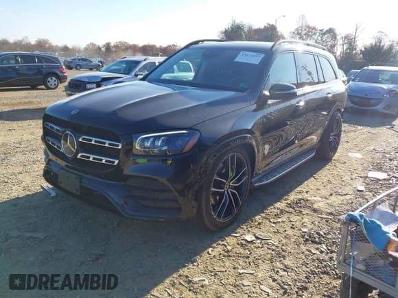 ✅ 2021 Mercedes-Benz GLS 580 • VIN: 4JGFF8GE5MA563582 • Лот: 43672697. Опубликован ранее на IAAI с пробегом 48 164 миль. Бесплатный доступ к архиву аукционных продаж из США и подробный отчёт об истории автомобиля на DreamBid. Изображение 2.