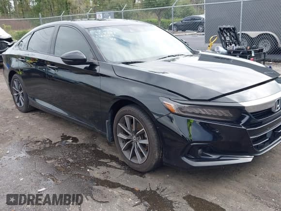 ✅ 2021 Honda Accord EX-L • VIN: 1HGCV1F51MA017754 • Lot: 43346654. Listed on IAAI with 81,828 mi. Free auction sales archive from the USA and detailed vehicle history report at DreamBid. Image 1.