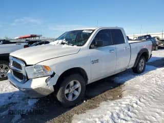 2018 Ram 1500 Big Horn with VIN 1C6RR7GGXJS300909, listed as a Copart auction lot 87744855 with 105,131 mi miles and Salvage title. Bid and sale history available at DreamBid. Image 1.
