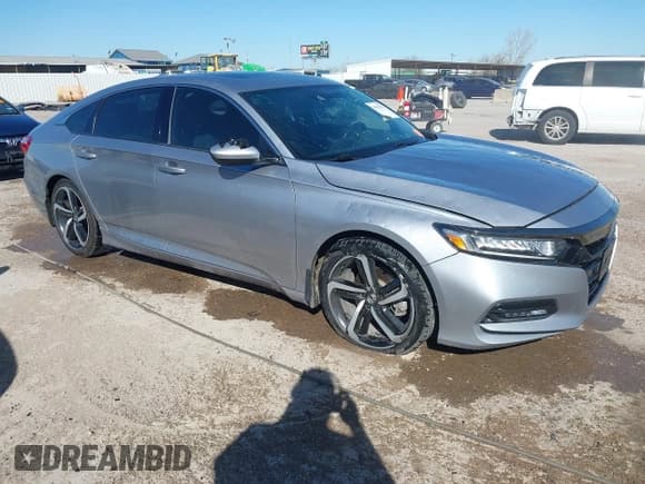 ✅ 2019 Honda Accord Sport • VIN: 1HGCV2F31KA009462 • Lot: 41855821. Listed on IAAI with 66,121 mi. Free auction sales archive from the USA and detailed vehicle history report at DreamBid. Image 1.