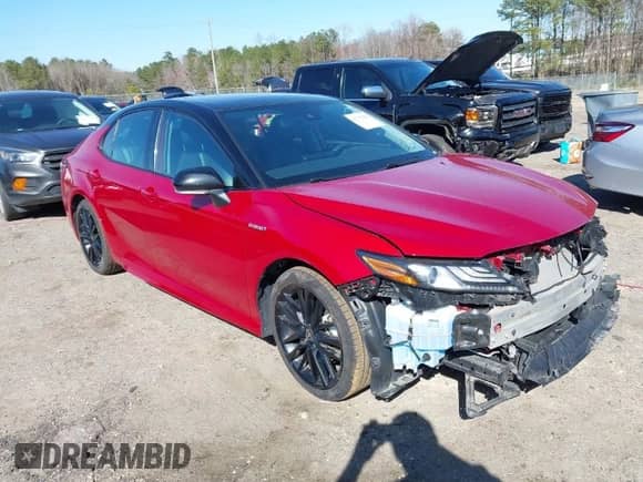 2021 Toyota Camry Hybrid XSE with VIN 4T1K31AK8MU023364, listed as a IAAI auction lot 41752259 with 97,143 mi miles and . Bid and sale history available at DreamBid. Image 1.