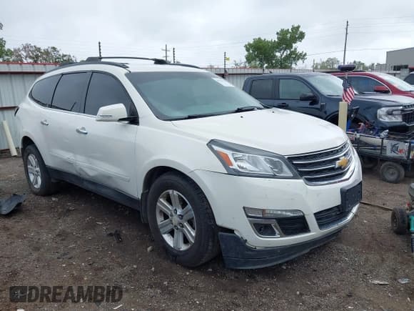 ✅ 2014 Chevrolet Traverse LT • VIN: 1GNKRHKD4EJ347949 • Lot: 43276112. Listed on IAAI with 288,050 mi. Free auction sales archive from the USA and detailed vehicle history report at DreamBid. Image 1.