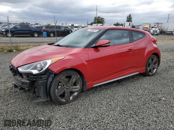 ✅ 2015 Hyundai Veloster Turbo • VIN: KMHTC6AE7FU225773 • Lot: 71656824. Listed on Copart with 58,058 mi. Free auction sales archive from the USA and detailed vehicle history report at DreamBid. Image 1.