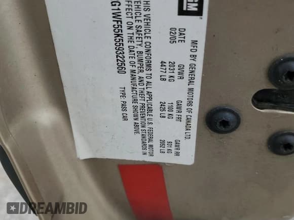 ✅ 2005 Chevrolet Impala Police Police • VIN: 2G1WF55K559322560 • Lot: 51751794. Wystawiony na Copart z przebiegiem 209 788 mil. Bezpłatny archiwum sprzedaży aukcyjnych z USA i szczegółowy raport historii pojazdu na DreamBid. Zdjęcie 12.