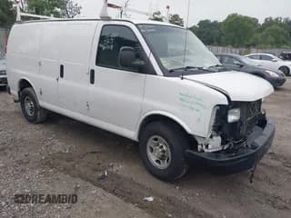 ✅ 2014 Chevrolet Express Cargo • VIN: 1GCWGFCA0E1192390 • Lot: 43033257. Listed on IAAI with 230,990 mi. Free auction sales archive from the USA and detailed vehicle history report at DreamBid. Image 1.