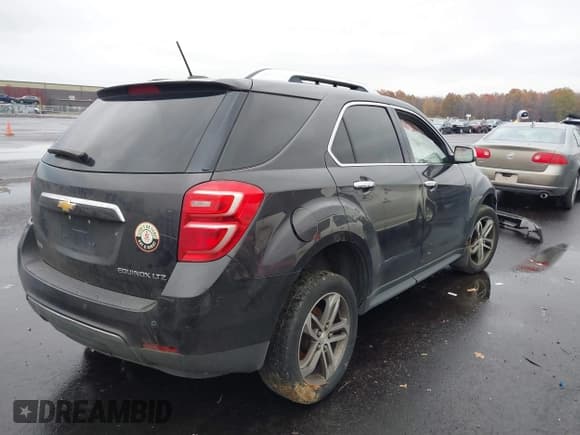 ✅ 2016 Chevrolet Equinox LTZ • VIN: 2GNALDEK7G6206972 • Lot: 43634281. Listed on IAAI with 156,061 mi. Free auction sales archive from the USA and detailed vehicle history report at DreamBid. Image 4.