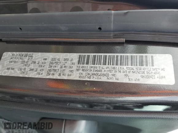 ✅ 2019 Jeep Wrangler Sport S • VIN: 1C4HJXAN2KW609433 • Lot: 57421535. Listed on Copart with 51,287 mi. Free auction sales archive from the USA and detailed vehicle history report at DreamBid. Image 13.