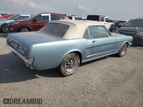 ✅ 1966 Ford Mustang • VIN: 6F08C197091 • Лот: 75120574. Опубликован ранее на Copart с пробегом 3 093 миль. Бесплатный доступ к архиву аукционных продаж из США и подробный отчёт об истории автомобиля на DreamBid. Изображение 3.