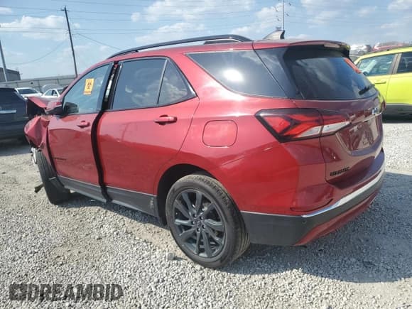 ✅ 2023 Chevrolet Equinox RS • VIN: 3GNAXWEG4PS161227 • Lot: 81867325. Listed on Copart with 23,368 mi. Free auction sales archive from the USA and detailed vehicle history report at DreamBid. Image 2.