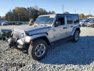 ✅ 2021 Jeep Wrangler Unlimited Sahara • VIN: 1C4HJXEN8MW556945 • Lot: 87293515. Listed on Copart with 26,364 mi. Free auction sales archive from the USA and detailed vehicle history report at DreamBid. Image 1.